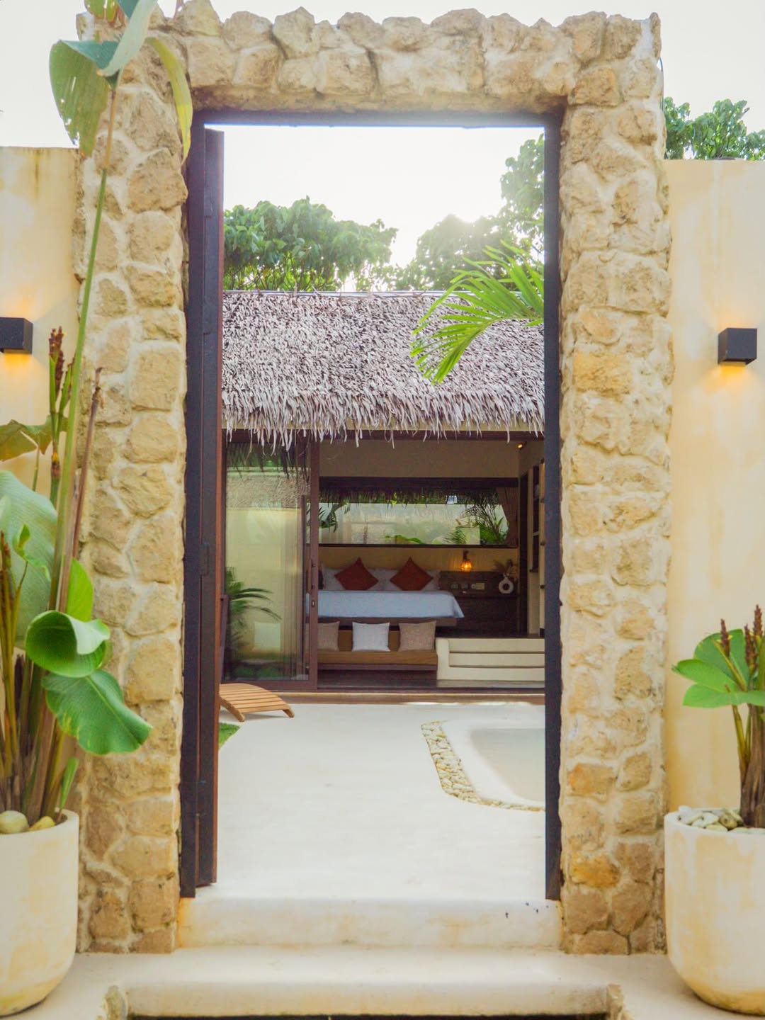 Nala Villas private pool — your own blue lagoon in Siargao